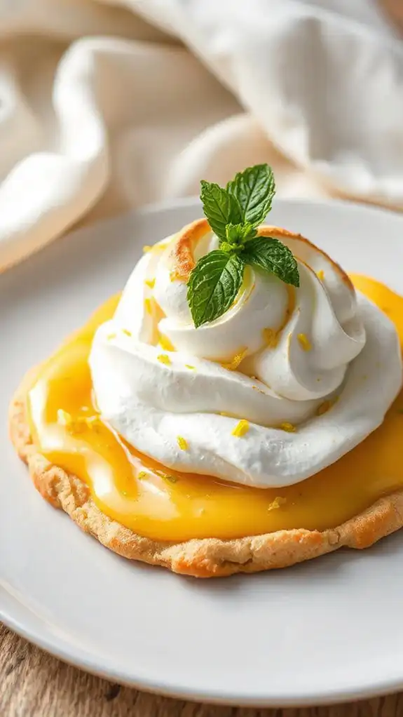 lemon flavored meringue dessert delight