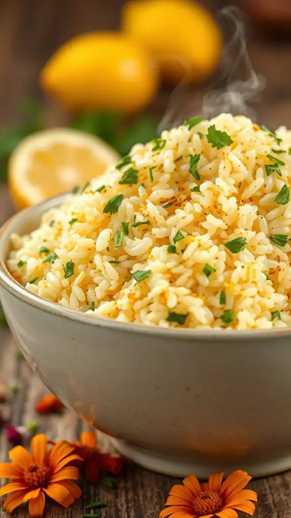 lemon flavored rice dish lemon flavored rice dish