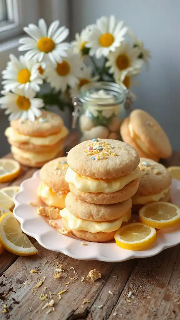 lemon flavored sandwich cookies
