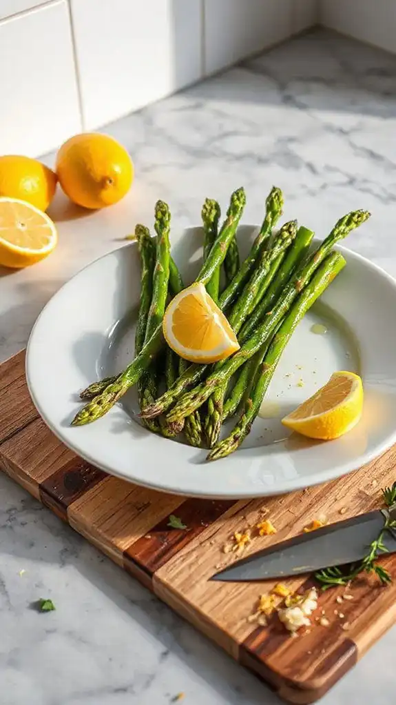 lemon garlic butter asparagus