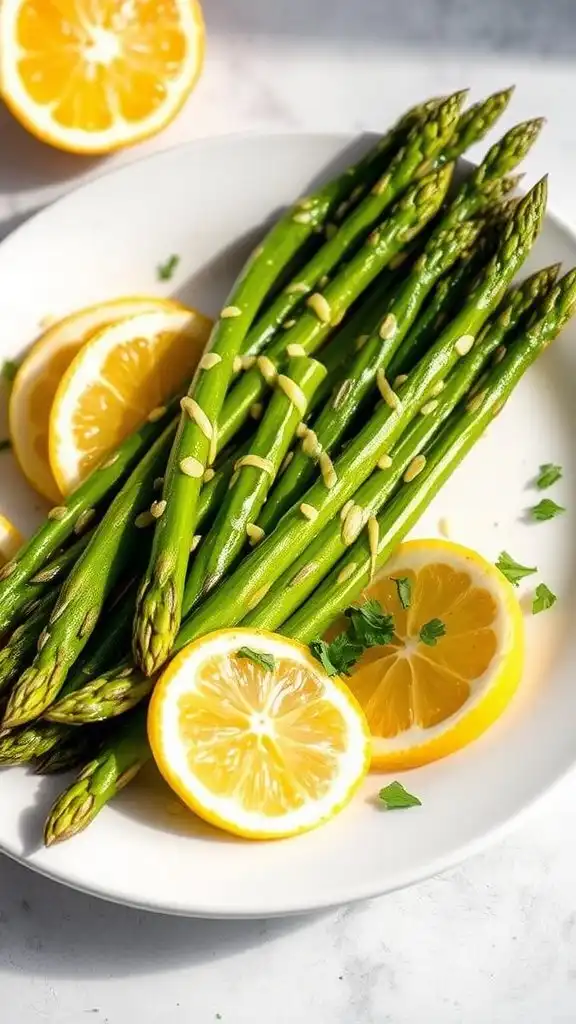 lemon garlic butter asparagus