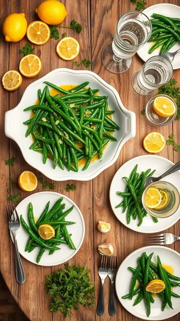 lemon garlic butter green beans