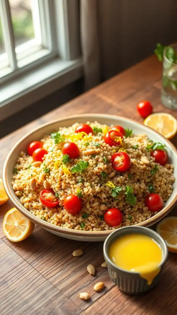 lemon garlic butter quinoa
