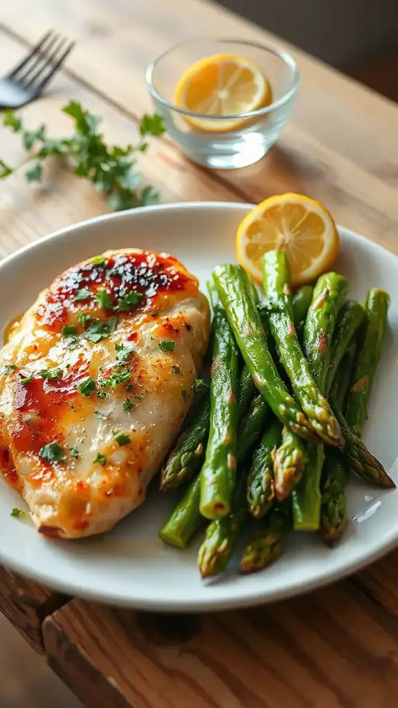 lemon garlic chicken asparagus