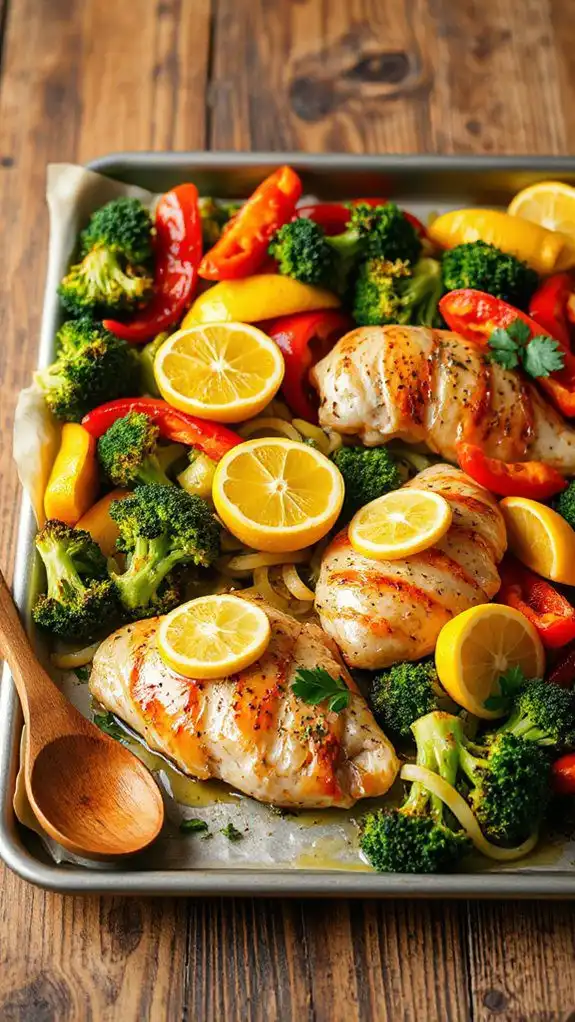 lemon garlic chicken dinner