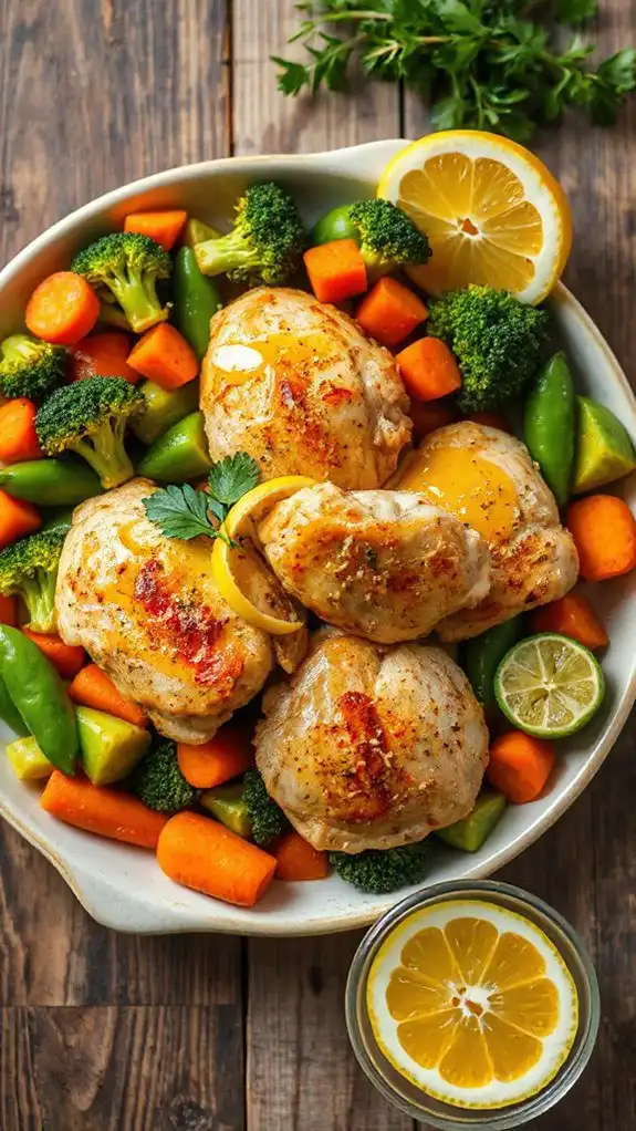 lemon garlic chicken stir fry