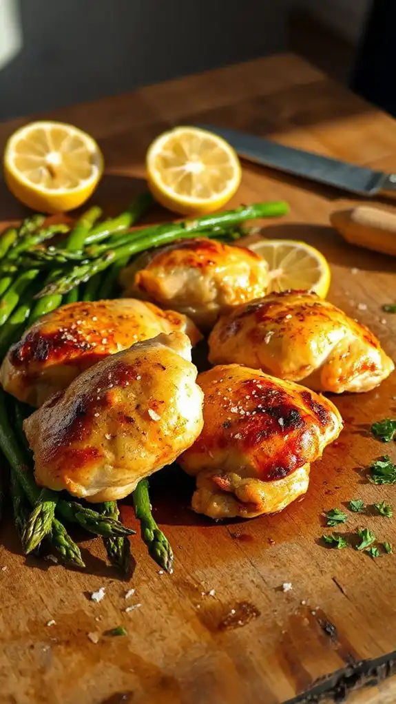 lemon garlic chicken thighs