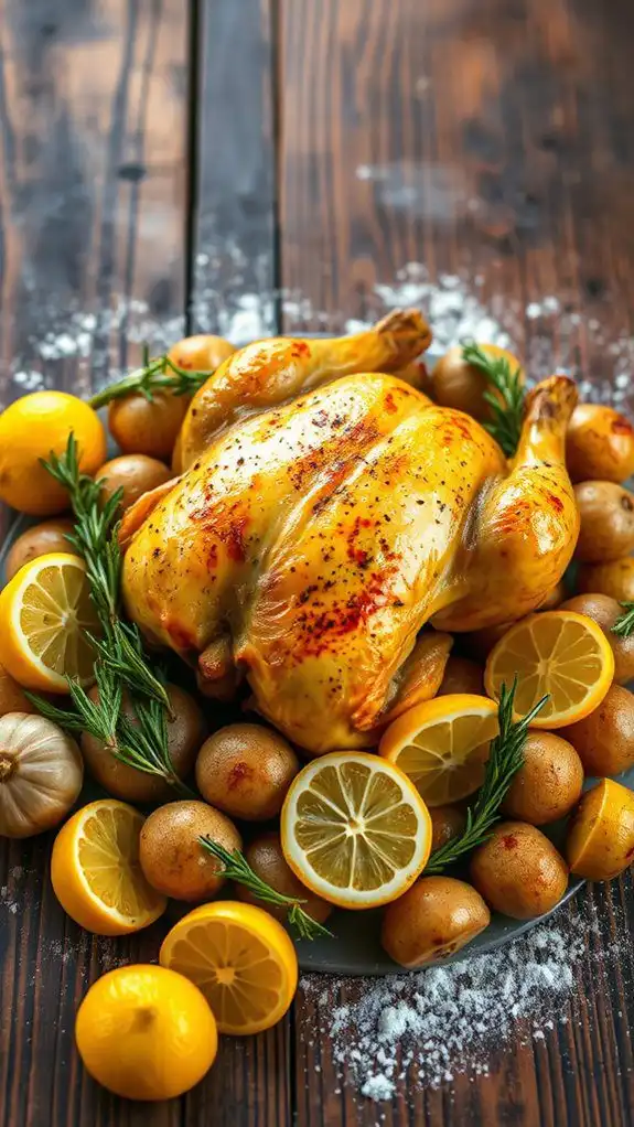 lemon garlic roasted chicken