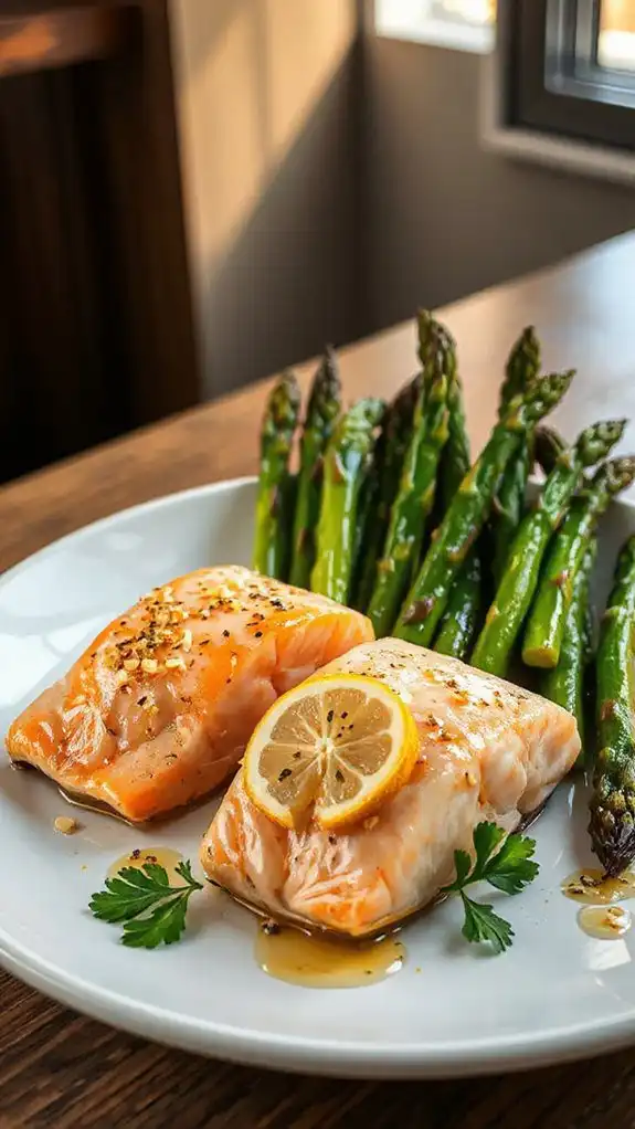 lemon garlic salmon asparagus