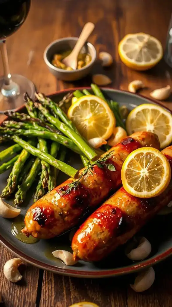 lemon garlic sausage recipe
