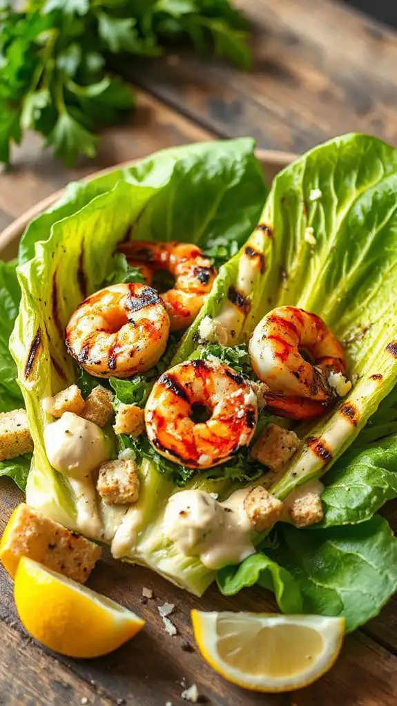 lemon garlic shrimp salad