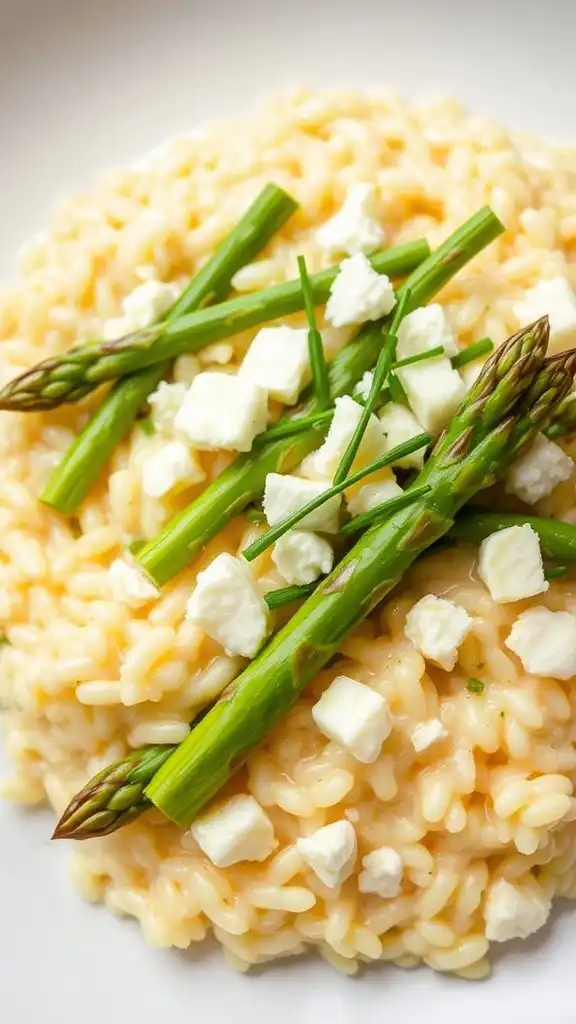 lemon goat cheese risotto