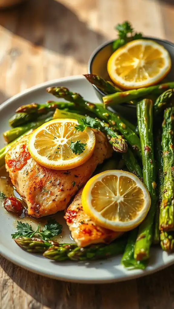 lemon herb chicken asparagus