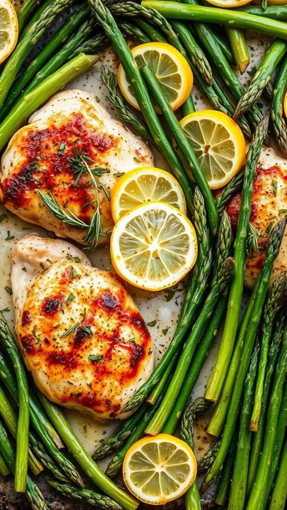 lemon herb chicken asparagus
