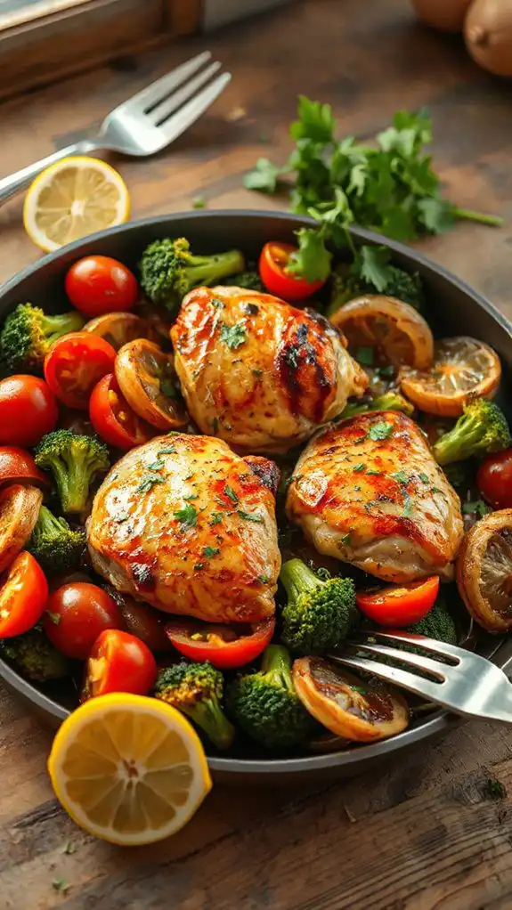 lemon herb chicken dinner