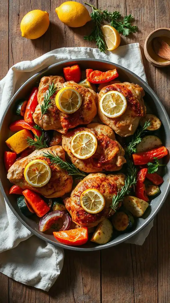 lemon herb chicken dinner