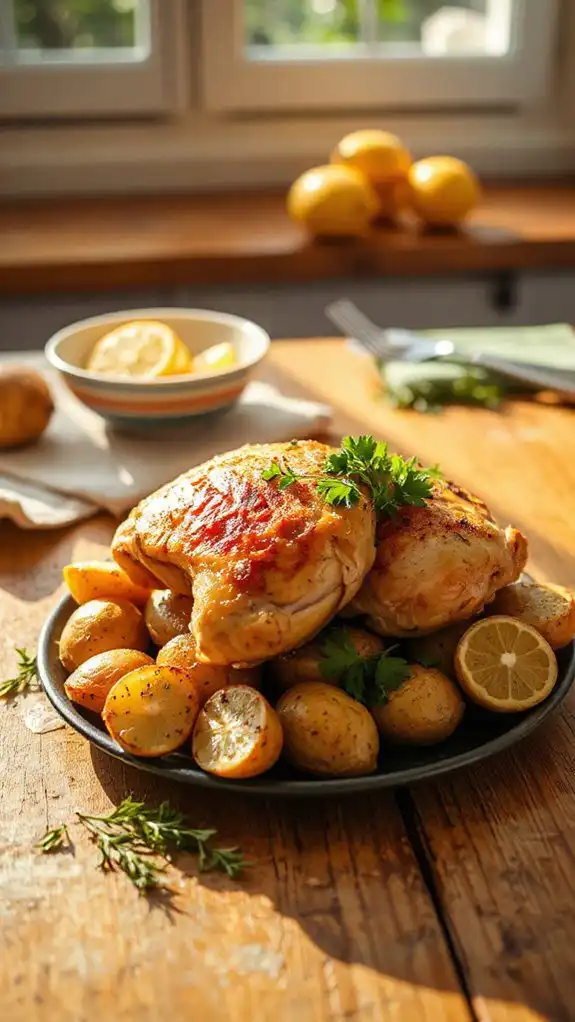 lemon herb chicken potatoes