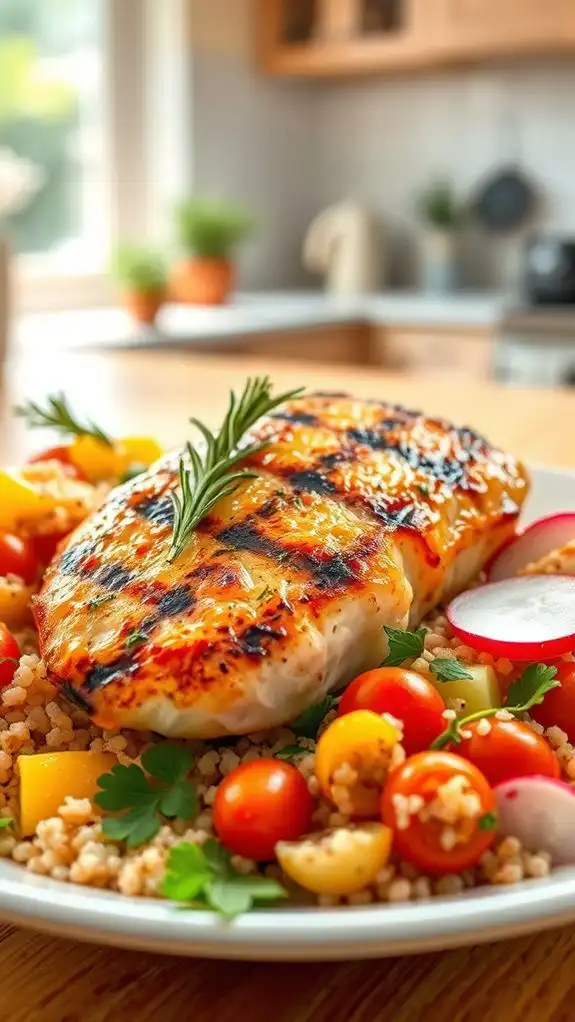 lemon herb chicken quinoa salad lemon herb chicken quinoa salad