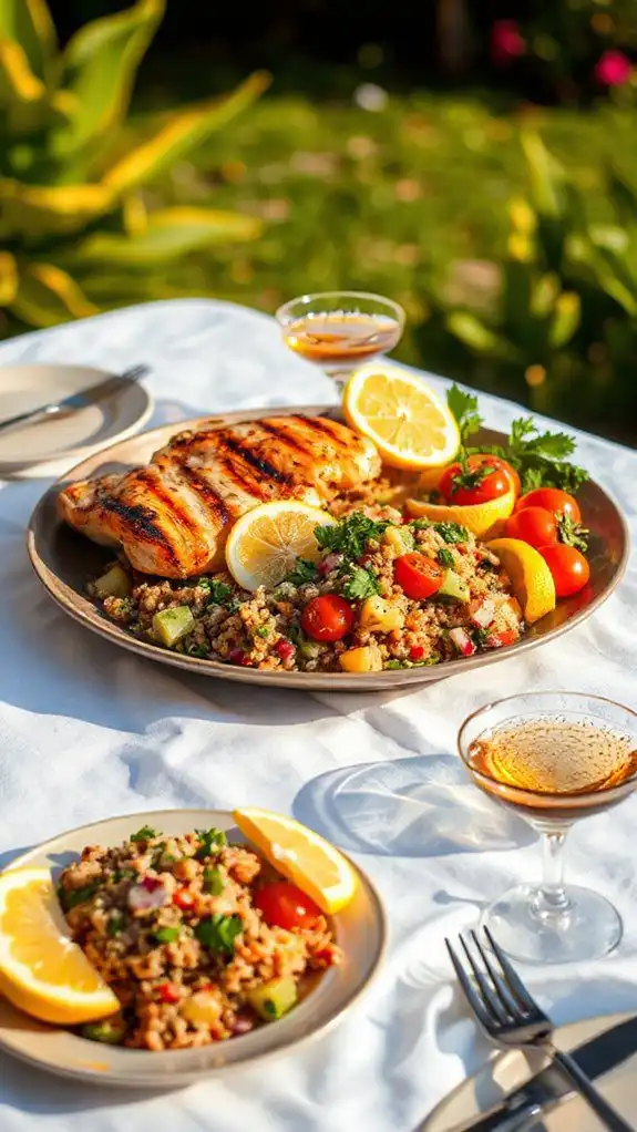 lemon herb chicken salad