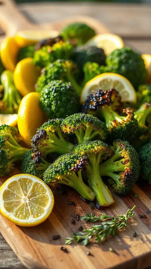 lemon herb grilled broccoli recipe