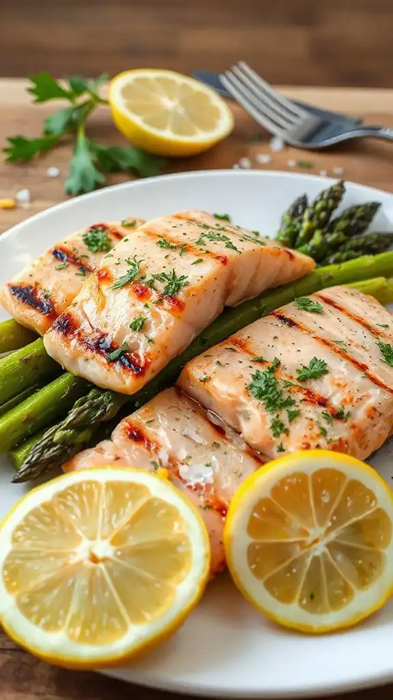 lemon herb grilled salmon