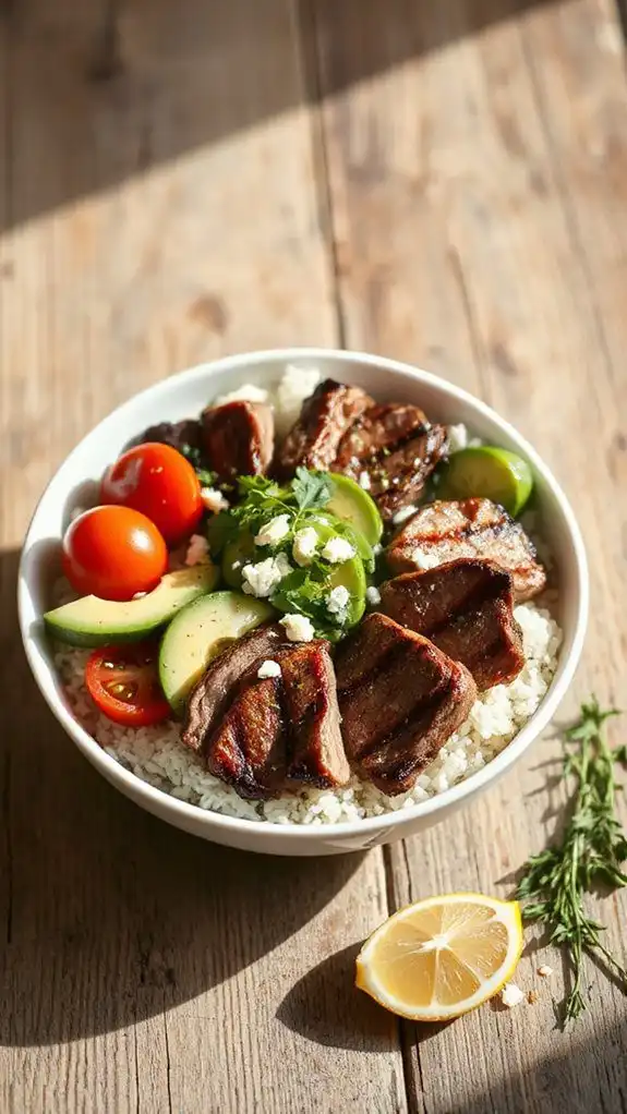 lemon herb grilled steak