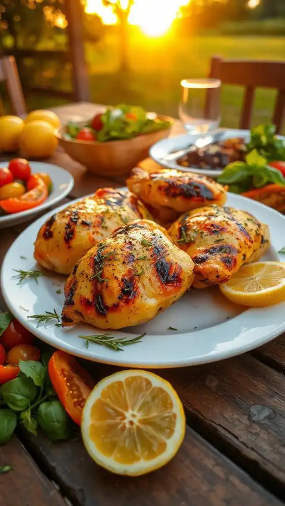 lemon herb marinated grilled chicken