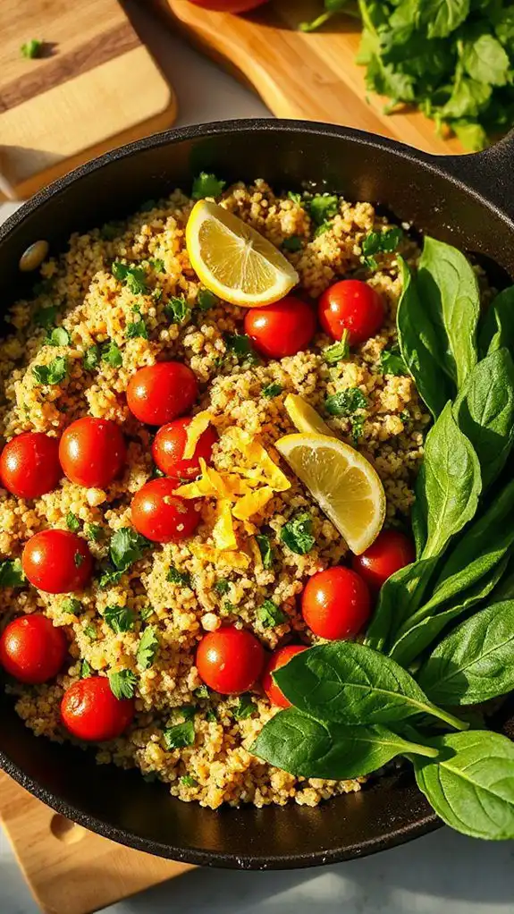 lemon herb quinoa recipe