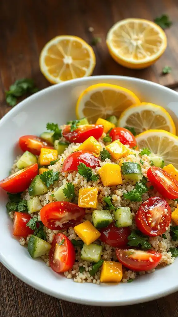 lemon herb quinoa salad lemon herb quinoa salad