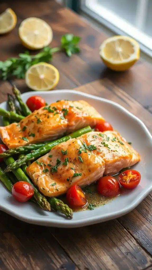 lemon herb salmon dish