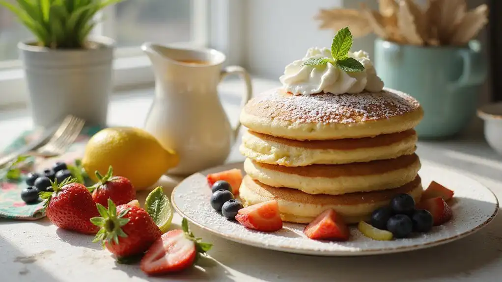 lemon infused fluffy pancakes recipe lemon infused fluffy pancakes recipe