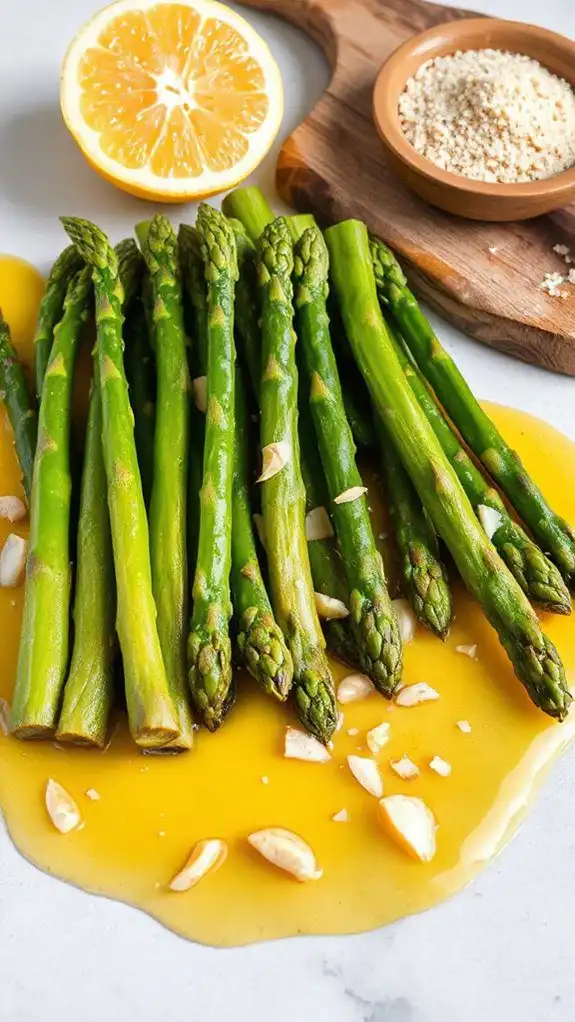 lemon infused garlic asparagus dish lemon infused garlic asparagus dish