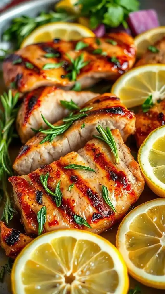 lemon infused pork cutlets