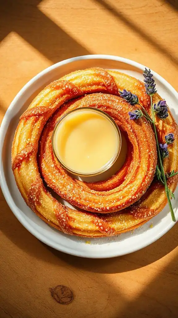 lemon lavender flavored churros