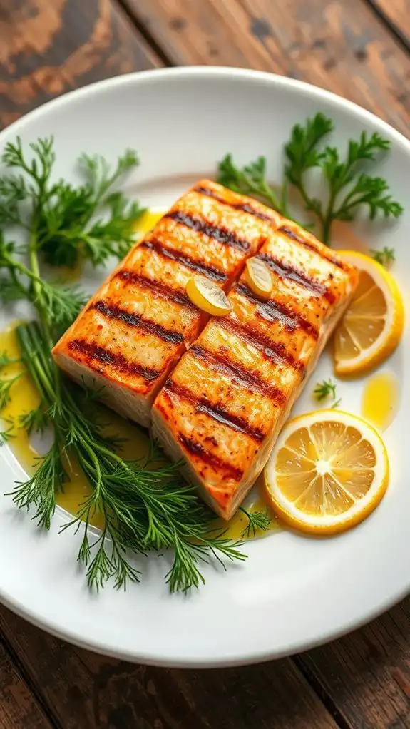 lemon marinade herb seasoned salmon lemon marinade herb seasoned salmon