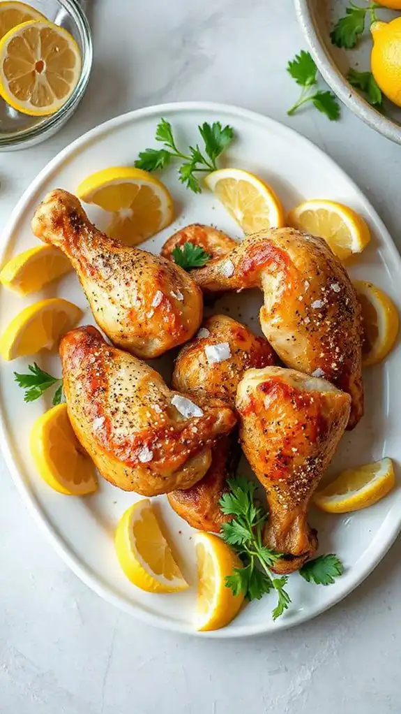 lemon pepper seasoned drumsticks