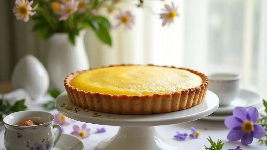 lemon tart with almond crust lemon tart with almond crust