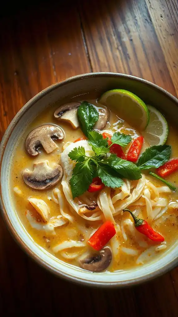 lemongrass coconut noodle soup