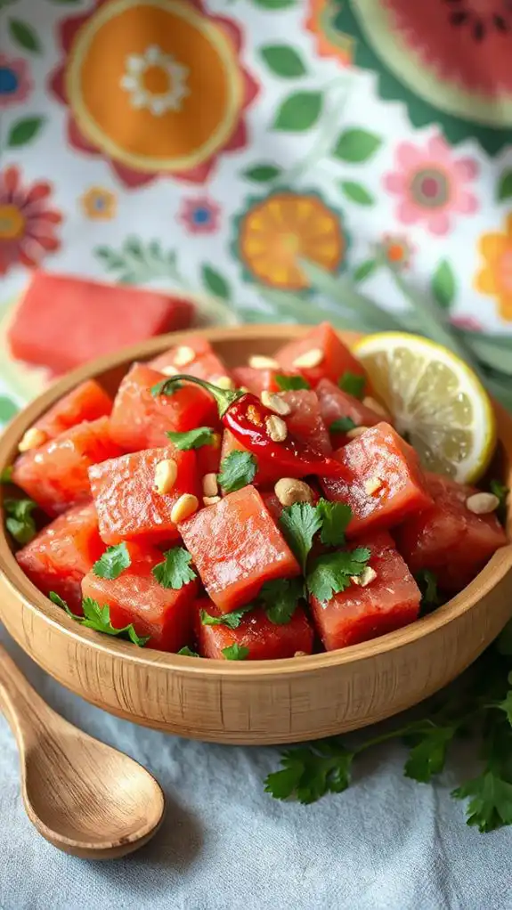 lemongrass watermelon refreshing dish lemongrass watermelon refreshing dish