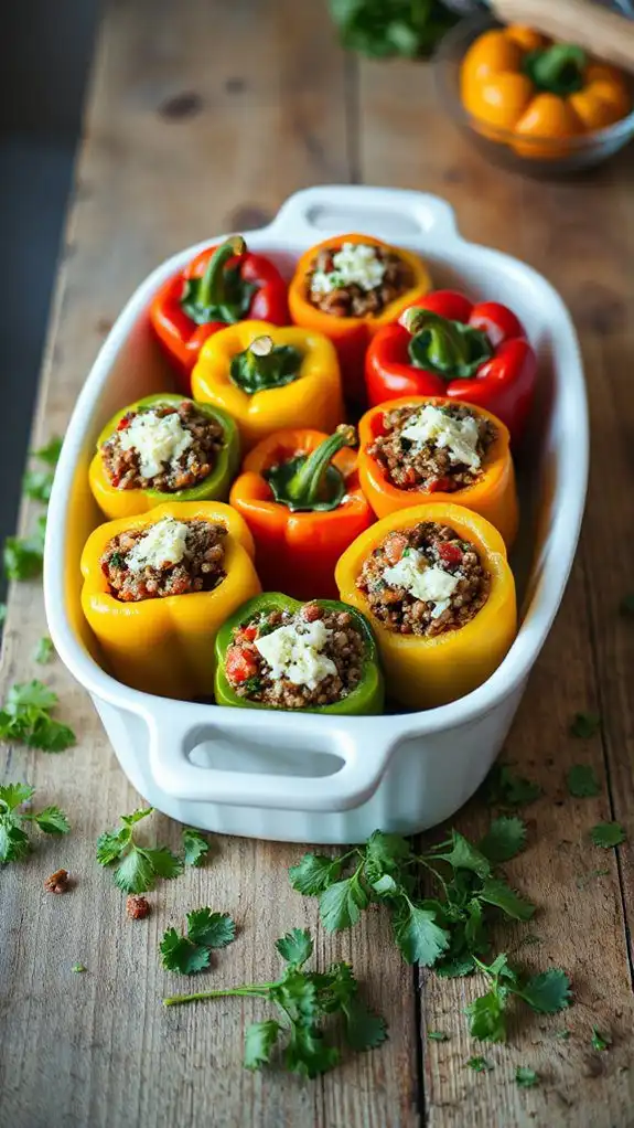 lentil filled stuffed peppers lentil filled stuffed peppers