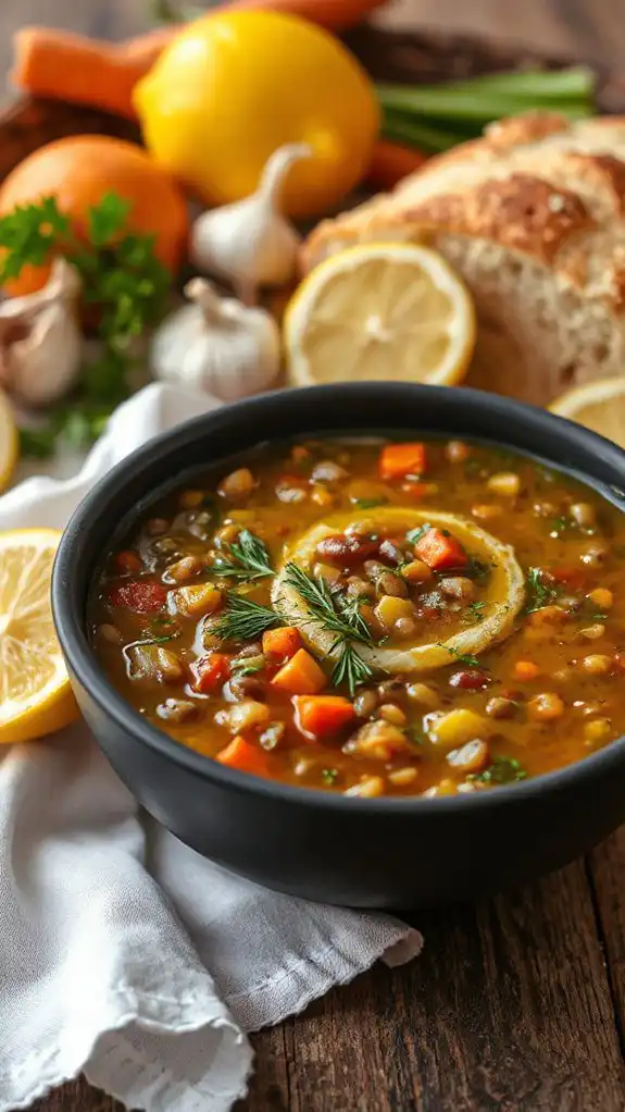 lentil soup with dill