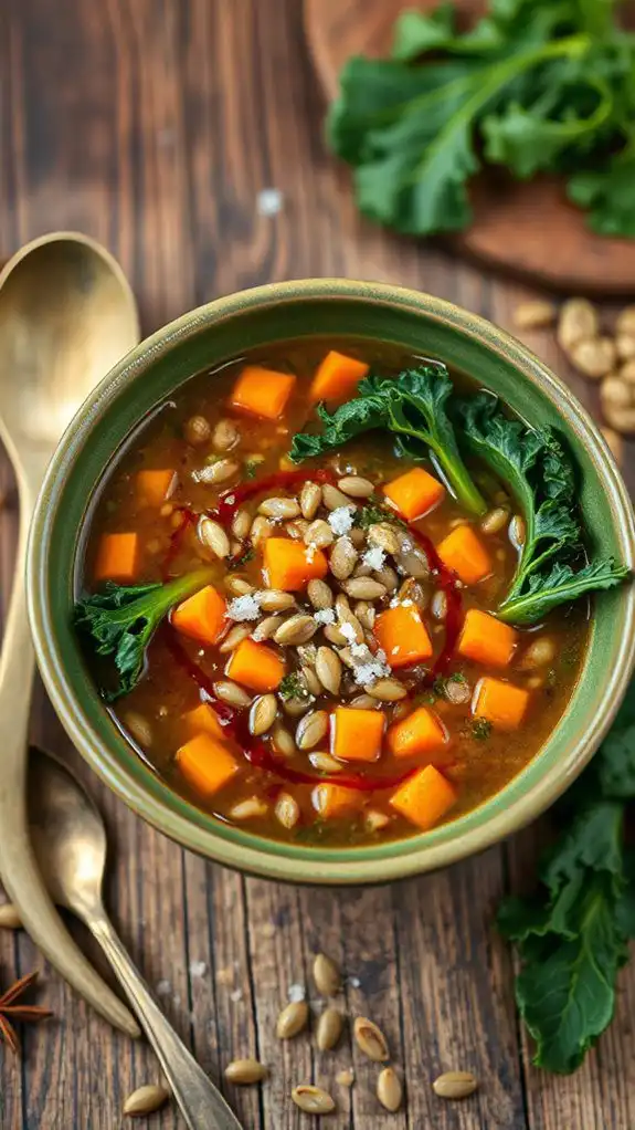 lentil soup with kale