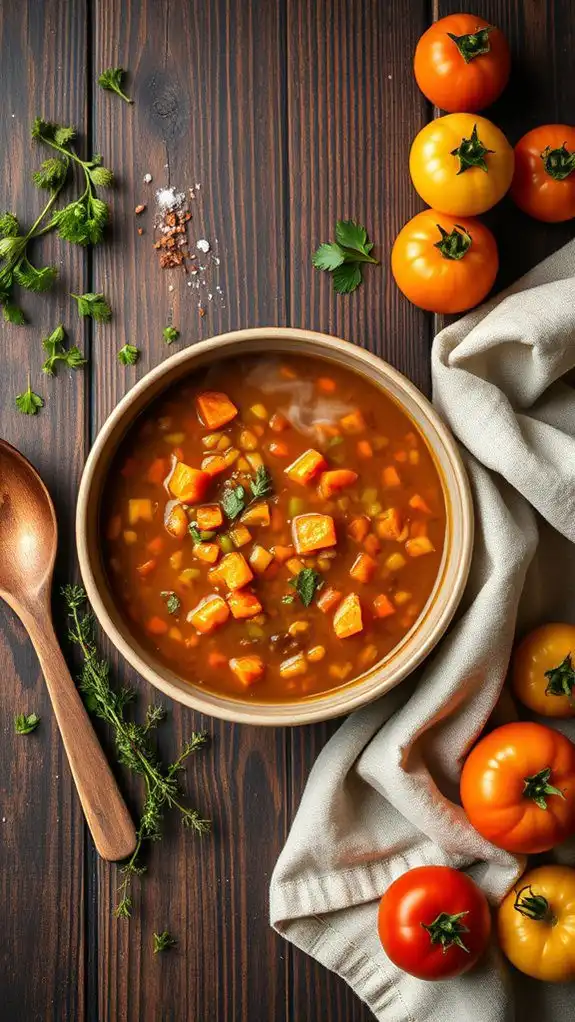 lentil soup with vegetables