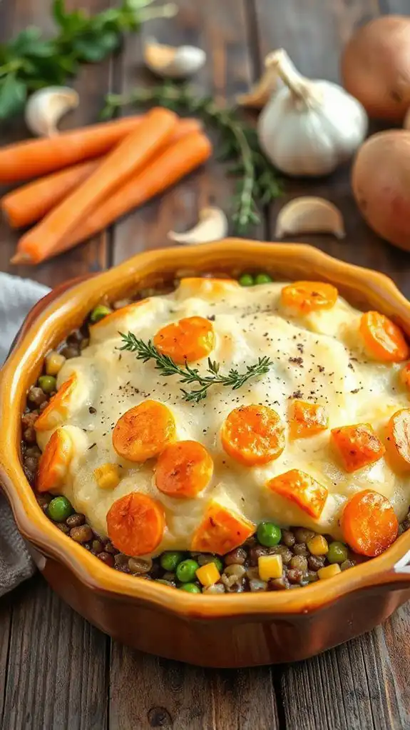 lentil vegetable pie recipe