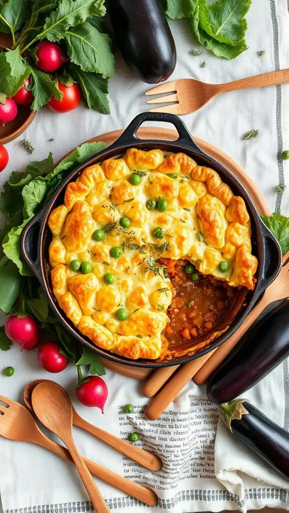 lentil vegetable pie recipe