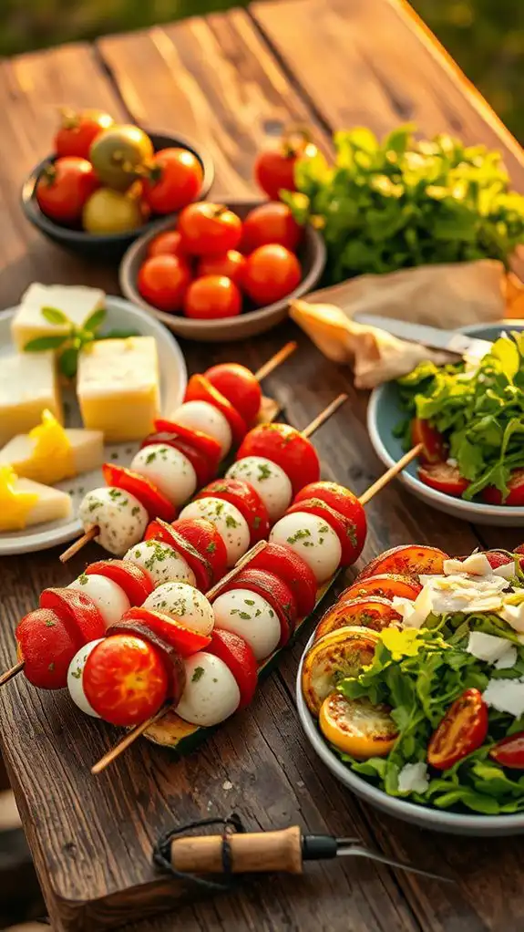 light and cheesy summer meals