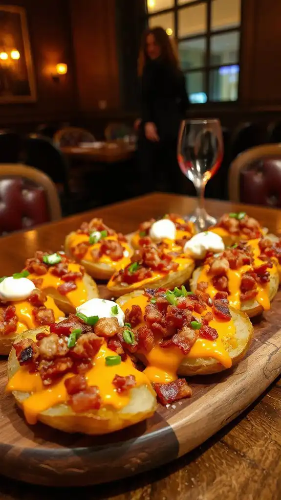 loaded potato skins appetizer