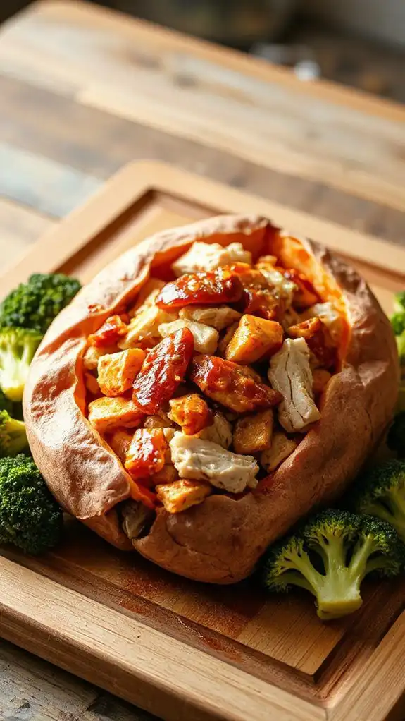 loaded sweet potatoes meal