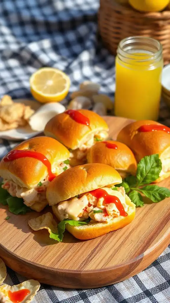 lobster sliders with aioli