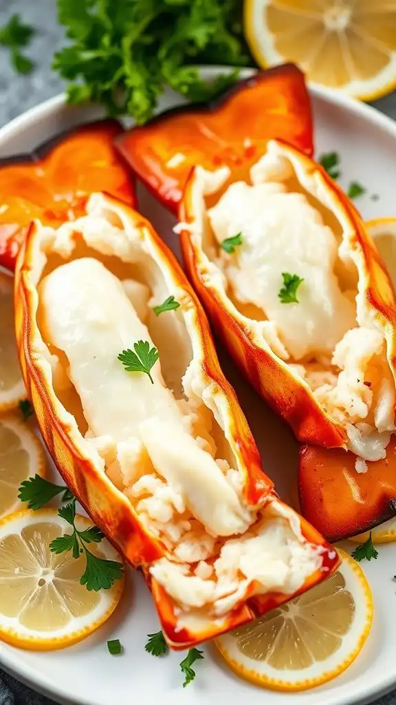 lobster tails with garlic butter